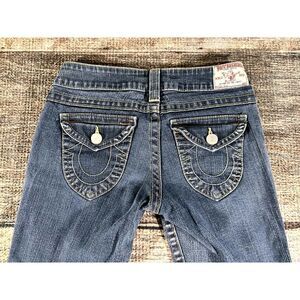 True Religion Women's Billy Jeans Gold Stitch Size 28 x 28